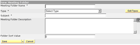 Create a Meeting Folder